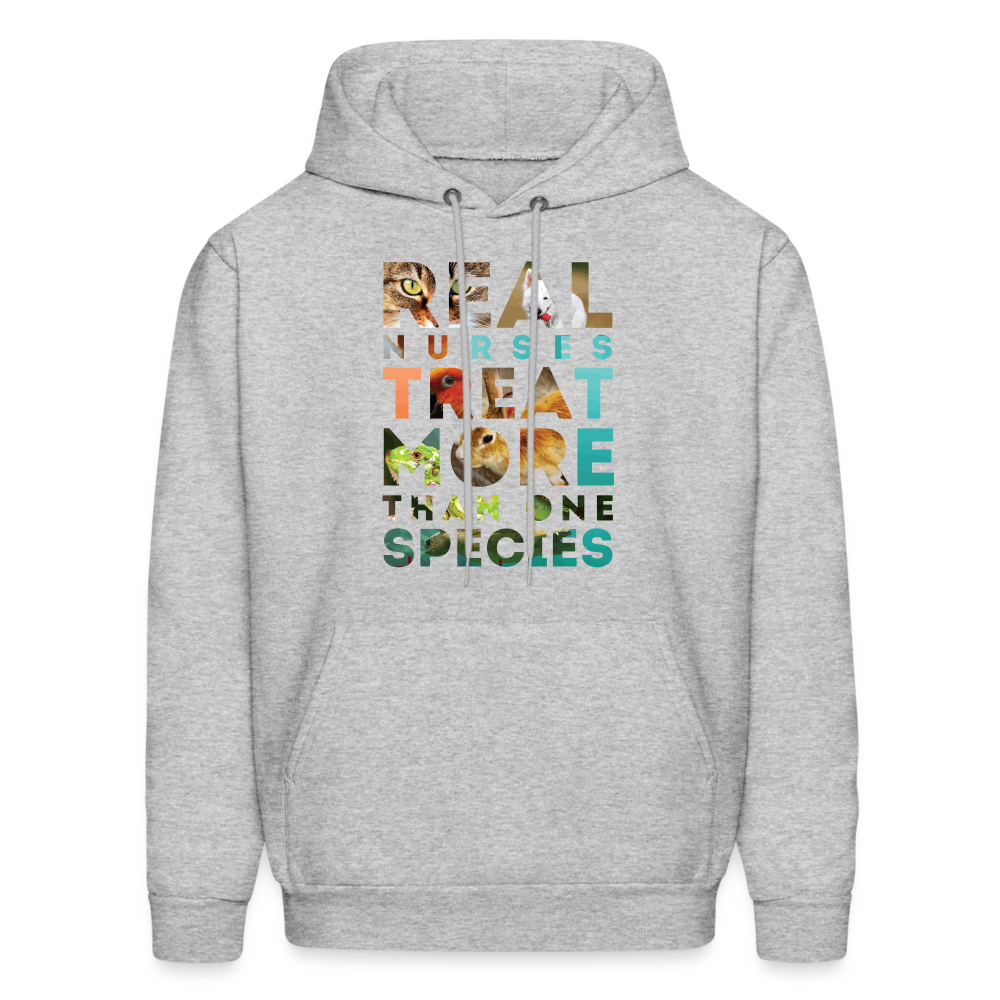 Real Nurses treat more than one species Men's Hoodie-Men's Hoodie | Hanes P170-Teelime | shirts-hoodies-mugs
