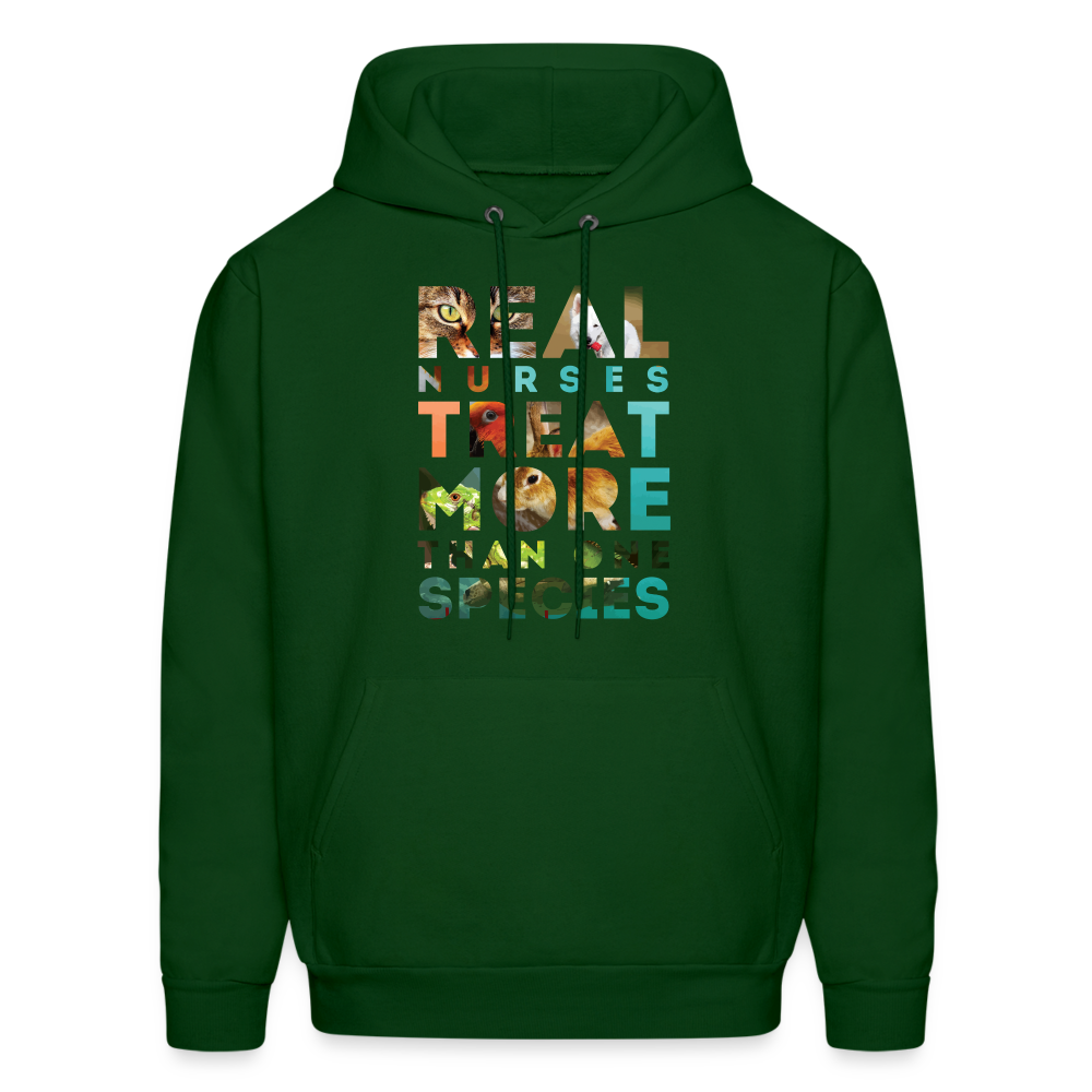 Real Nurses treat more than one species Men's Hoodie-Men's Hoodie | Hanes P170-Teelime | shirts-hoodies-mugs