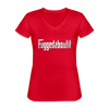 Fuggedaboutit Women's V-Neck T-Shirt-Women's V-Neck T-Shirt | Fruit of the Loom L39VR-Teelime | shirts-hoodies-mugs