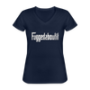 Fuggedaboutit Women's V-Neck T-Shirt-Women's V-Neck T-Shirt | Fruit of the Loom L39VR-Teelime | shirts-hoodies-mugs