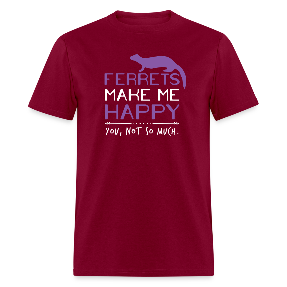 Ferrets Make Me Happy Unisex Classic T-Shirt-Unisex Classic T-Shirt | Fruit of the Loom 3930-Teelime | shirts-hoodies-mugs
