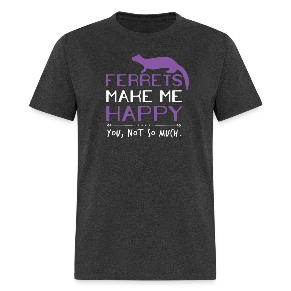 Ferrets Make Me Happy Unisex Classic T-Shirt-Unisex Classic T-Shirt | Fruit of the Loom 3930-Teelime | shirts-hoodies-mugs