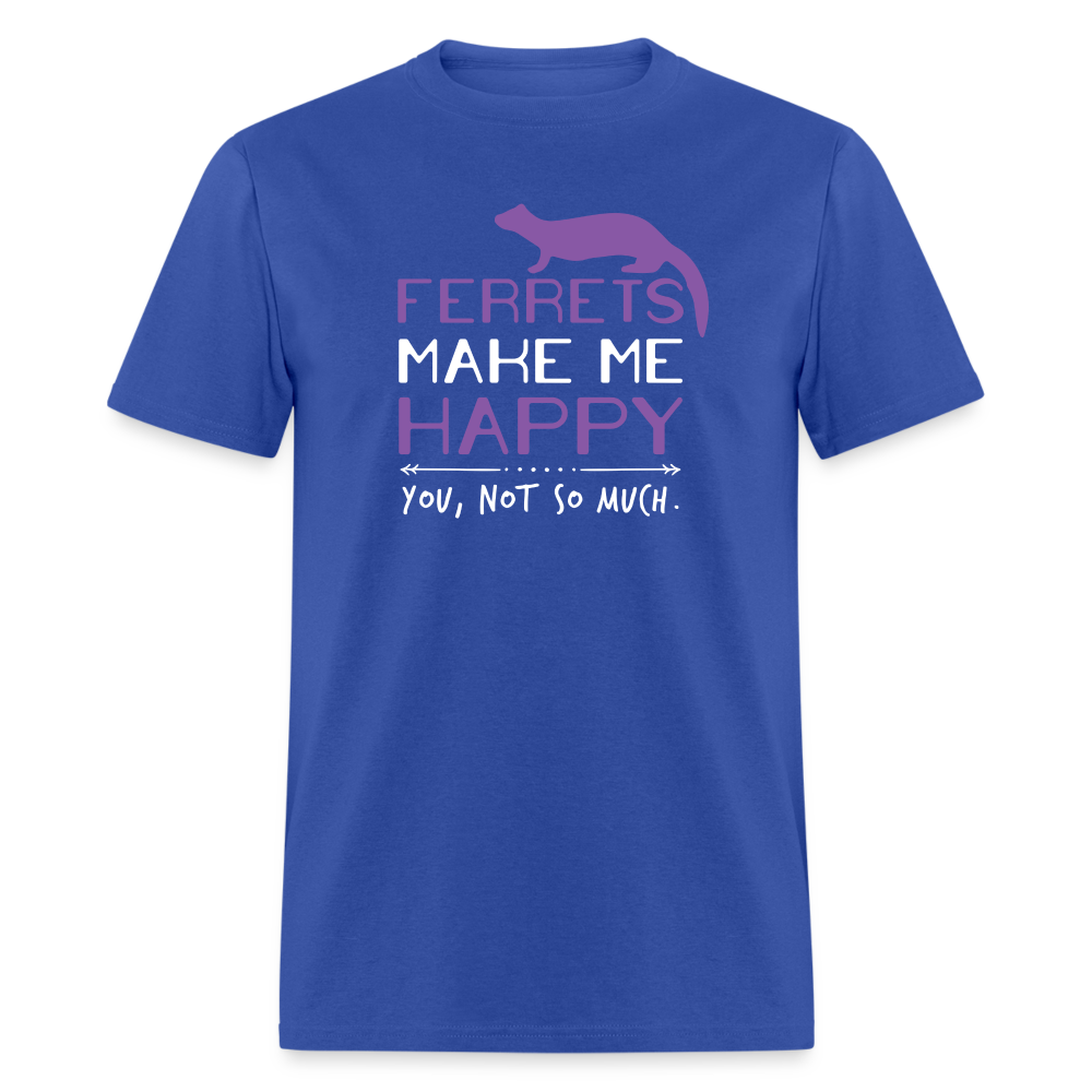 Ferrets Make Me Happy Unisex Classic T-Shirt-Unisex Classic T-Shirt | Fruit of the Loom 3930-Teelime | shirts-hoodies-mugs