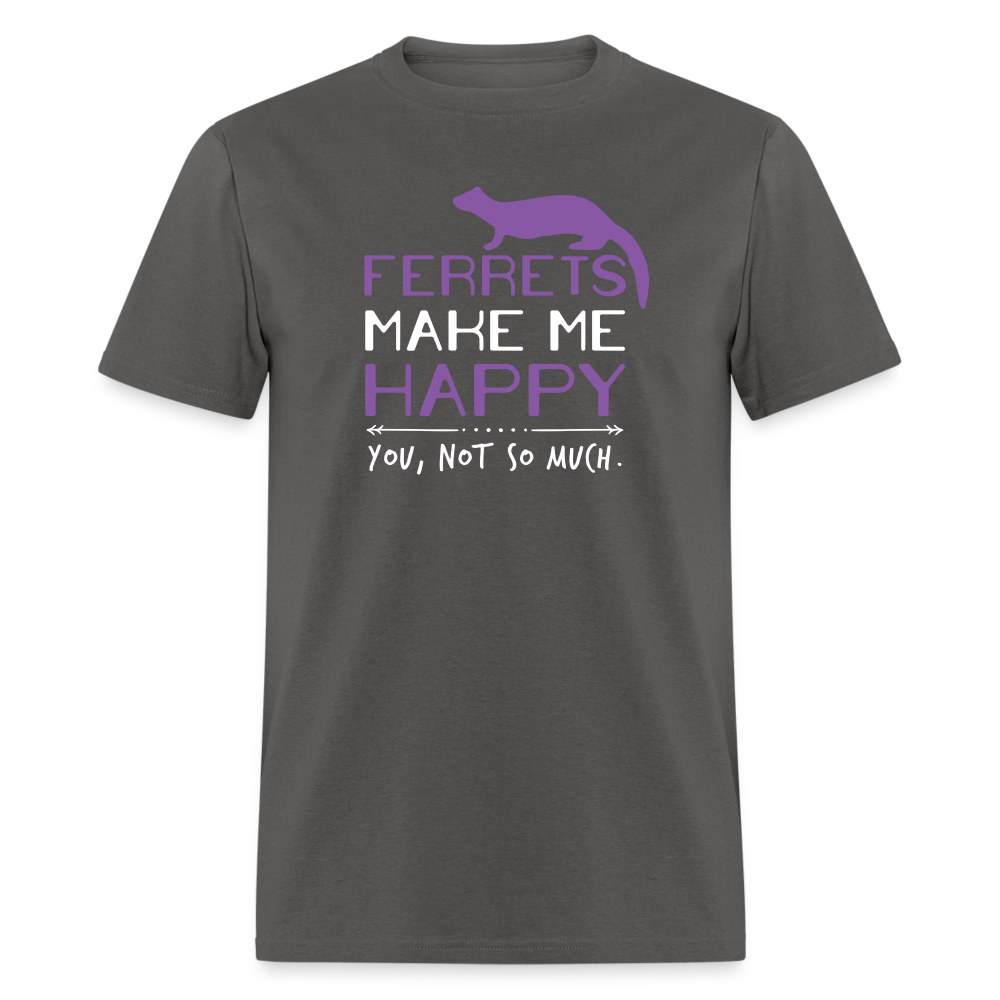 Ferrets Make Me Happy Unisex Classic T-Shirt-Unisex Classic T-Shirt | Fruit of the Loom 3930-Teelime | shirts-hoodies-mugs
