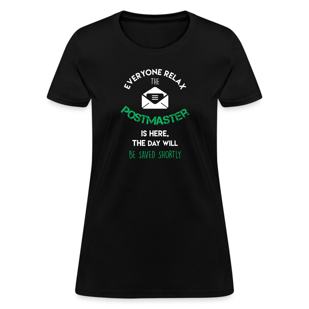 Everyone relax the Postmaster is here, the day will be save shortly Women's T-Shirt-Women's T-Shirt | Fruit of the Loom L3930R-Teelime | shirts-hoodies-mugs