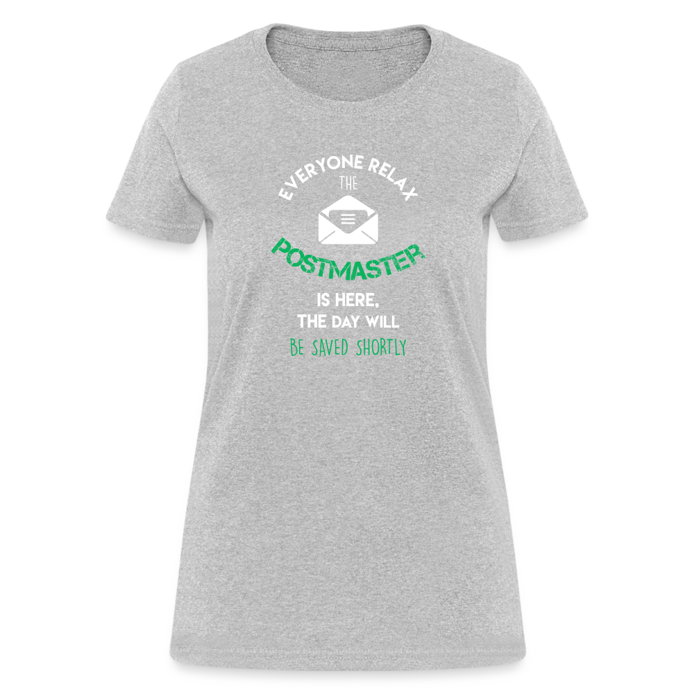 Everyone relax the Postmaster is here, the day will be save shortly Women's T-Shirt-Women's T-Shirt | Fruit of the Loom L3930R-Teelime | shirts-hoodies-mugs