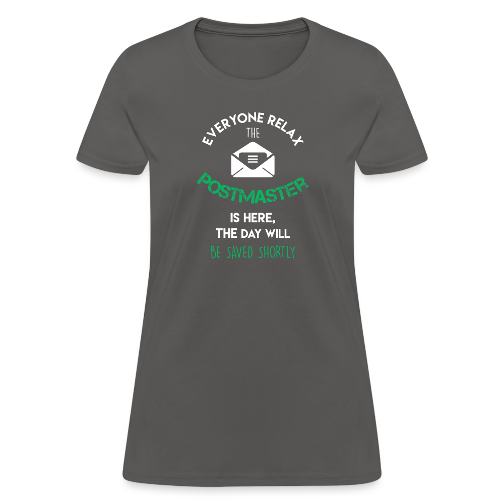 Everyone relax the Postmaster is here, the day will be save shortly Women's T-Shirt-Women's T-Shirt | Fruit of the Loom L3930R-Teelime | shirts-hoodies-mugs