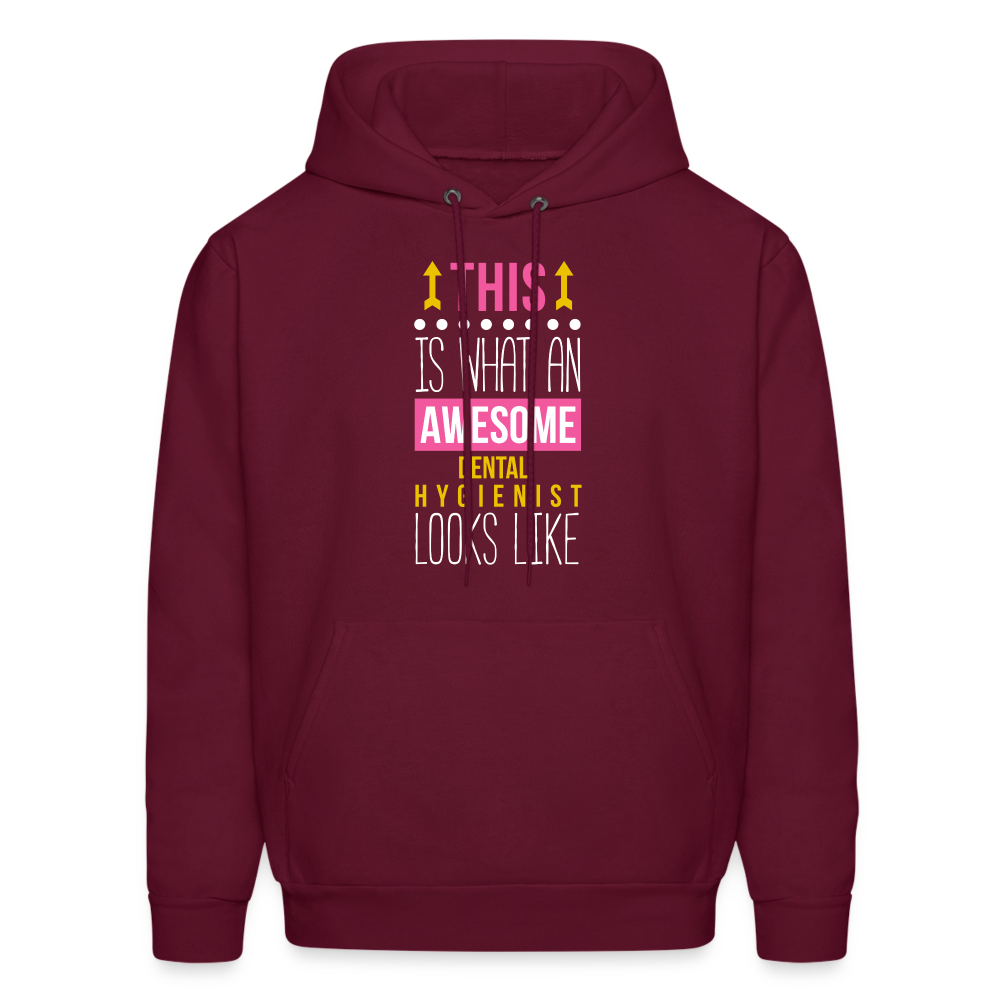 This is what an awesome Dental Hygienist looks like Men's Hoodie-Men's Hoodie | Hanes P170-Teelime | shirts-hoodies-mugs