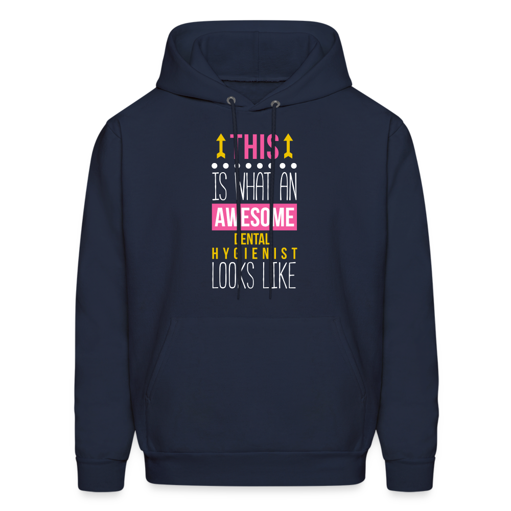 This is what an awesome Dental Hygienist looks like Men's Hoodie-Men's Hoodie | Hanes P170-Teelime | shirts-hoodies-mugs