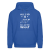 All I do is pin No matter what Men's Hoodie-Men's Hoodie | Hanes P170-Teelime | shirts-hoodies-mugs