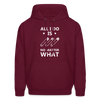 All I do is pin No matter what Men's Hoodie-Men's Hoodie | Hanes P170-Teelime | shirts-hoodies-mugs