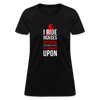 I ride Horses because punching people is frowned upon Women's T-Shirt-Women's T-Shirt | Fruit of the Loom L3930R-Teelime | shirts-hoodies-mugs