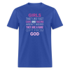 Girls that like fast cars and racing aren't weird They are a rare gift from God Unisex Classic T-Shirt-Unisex Classic T-Shirt | Fruit of the Loom 3930-Teelime | shirts-hoodies-mugs