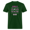 Girls that like fast cars and racing aren't weird They are a rare gift from God Unisex Classic T-Shirt-Unisex Classic T-Shirt | Fruit of the Loom 3930-Teelime | shirts-hoodies-mugs