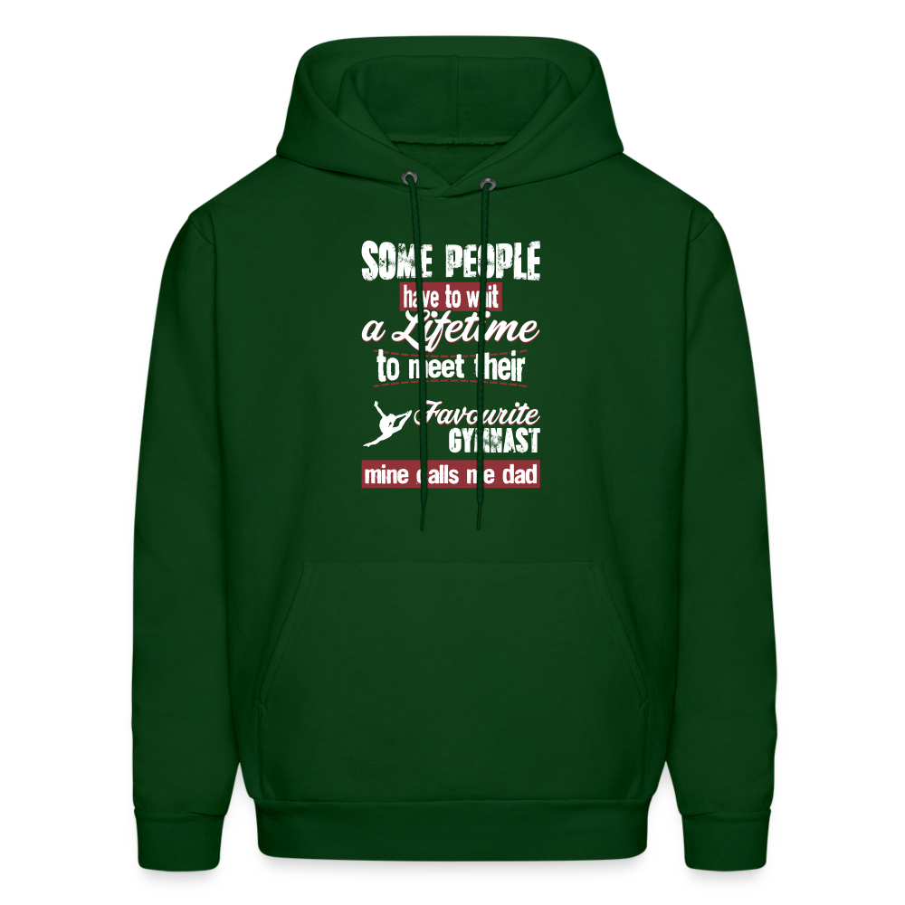 Some people have to wait a lifetime to meet their favorite Gymnastics player mine calls me dad Men's Hoodie-Men's Hoodie | Hanes P170-Teelime | shirts-hoodies-mugs