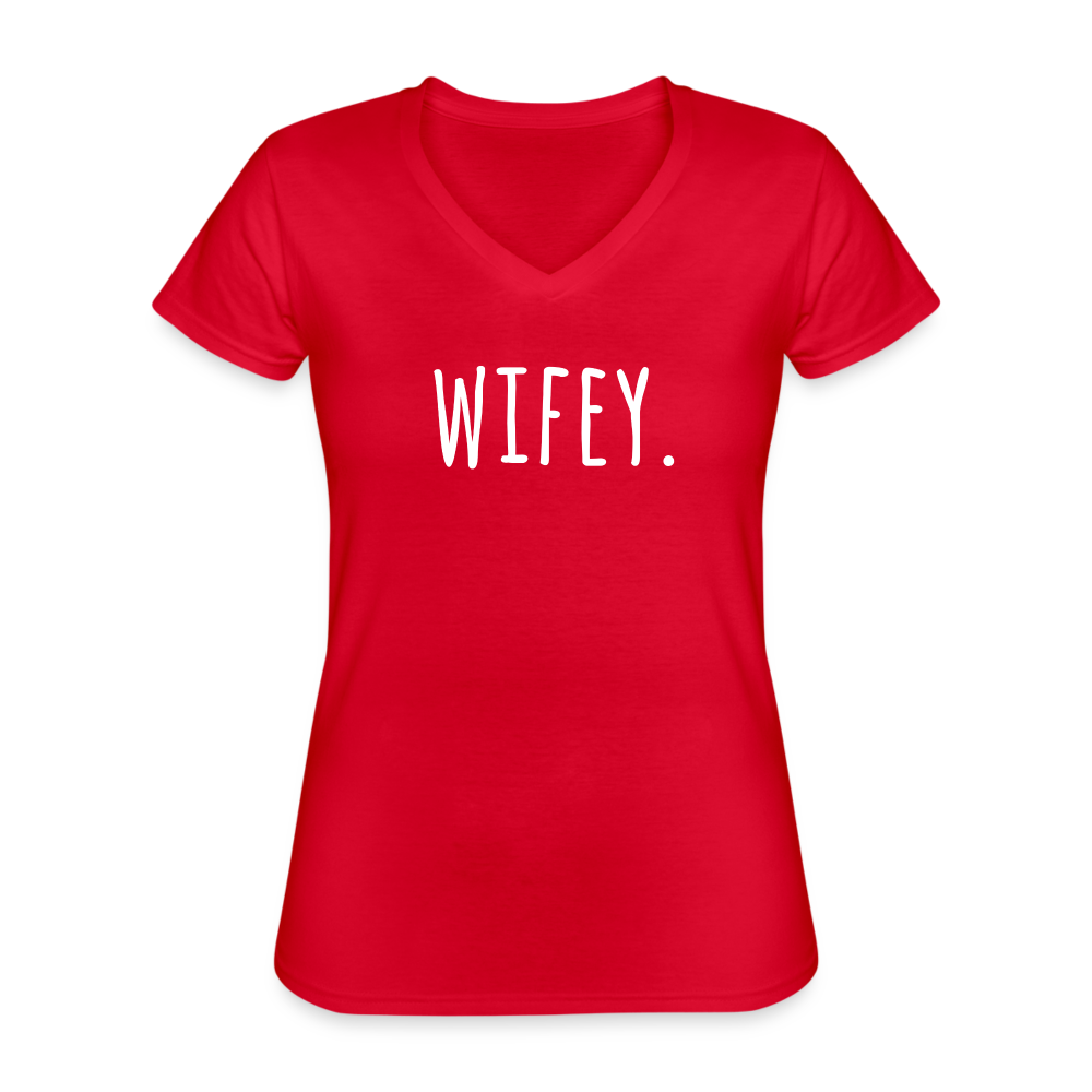 Wifey. Women's V-Neck T-Shirt