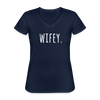 Wifey. Women's V-Neck T-Shirt-Women's V-Neck T-Shirt | Fruit of the Loom L39VR-Teelime | shirts-hoodies-mugs