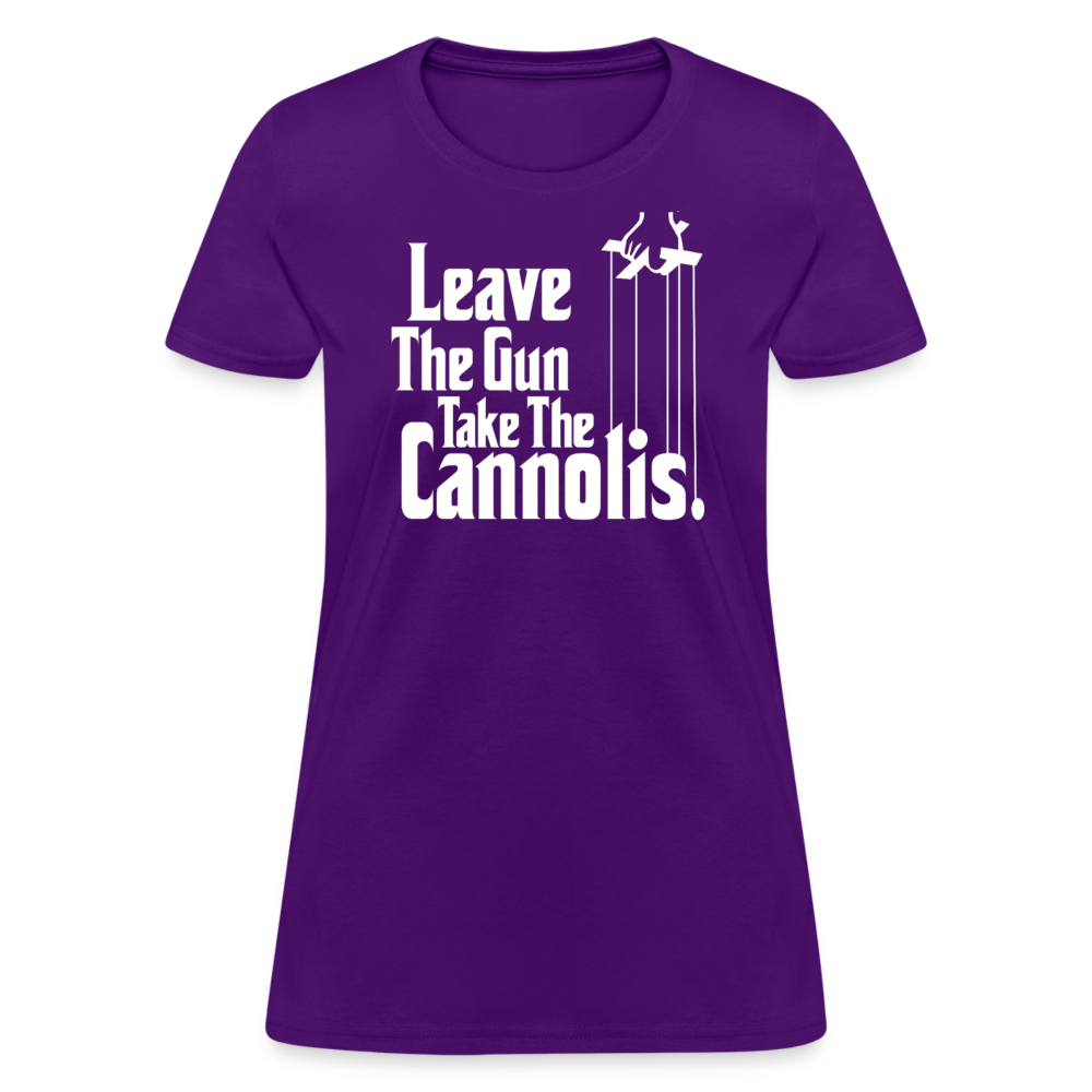 Leave The Gun Take The Cannolis Women's T-Shirt-Women's T-Shirt | Fruit of the Loom L3930R-Teelime | shirts-hoodies-mugs
