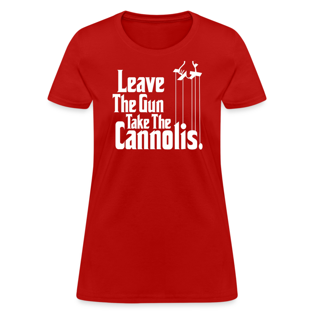 Leave The Gun Take The Cannolis Women's T-Shirt-Women's T-Shirt | Fruit of the Loom L3930R-Teelime | shirts-hoodies-mugs