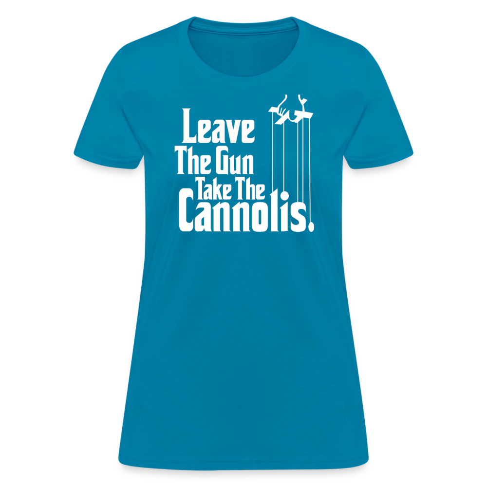 Leave The Gun Take The Cannolis Women's T-Shirt-Women's T-Shirt | Fruit of the Loom L3930R-Teelime | shirts-hoodies-mugs