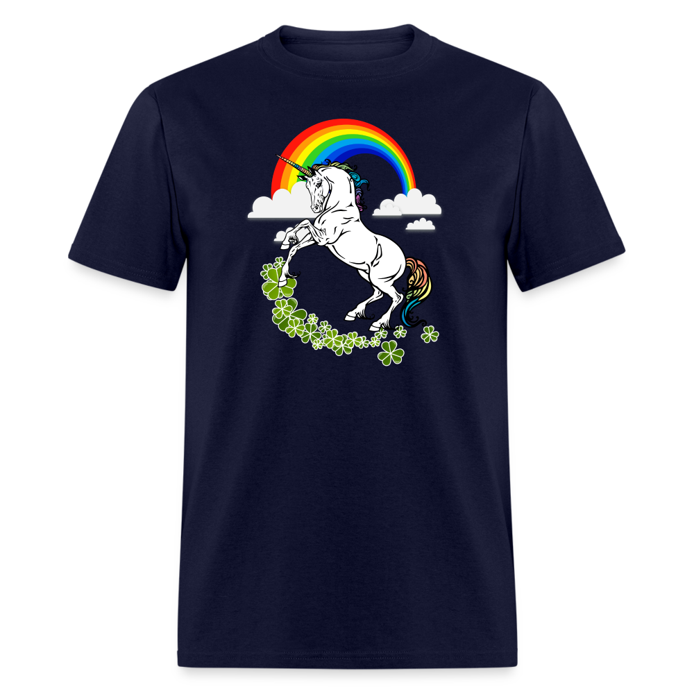 Happy Saint Patrick's Day - " Unicorn " Unisex Classic T-Shirt-Unisex Classic T-Shirt | Fruit of the Loom 3930-Teelime | shirts-hoodies-mugs