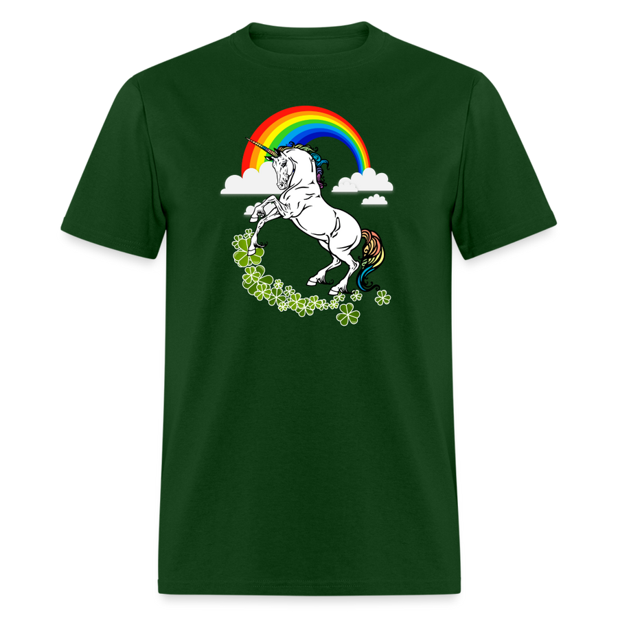 Happy Saint Patrick's Day - " Unicorn " Unisex Classic T-Shirt-Unisex Classic T-Shirt | Fruit of the Loom 3930-Teelime | shirts-hoodies-mugs