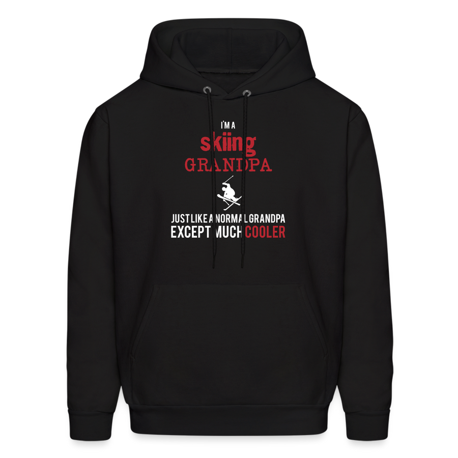I'm a skiing grandpa just like a normal grandpa except much cooler Men's Hoodie-Men's Hoodie | Hanes P170-Teelime | shirts-hoodies-mugs