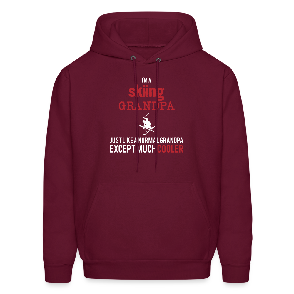 I'm a skiing grandpa just like a normal grandpa except much cooler Men's Hoodie-Men's Hoodie | Hanes P170-Teelime | shirts-hoodies-mugs