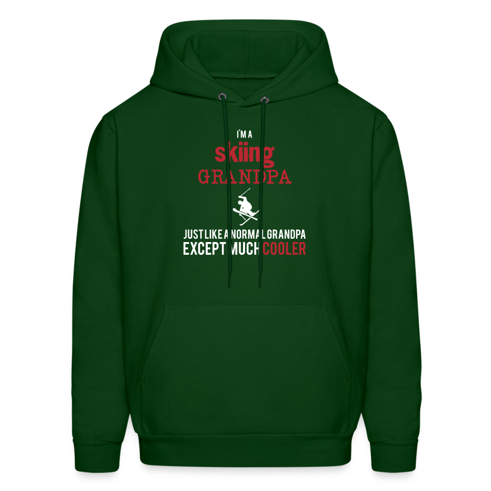I'm a skiing grandpa just like a normal grandpa except much cooler Men's Hoodie-Men's Hoodie | Hanes P170-Teelime | shirts-hoodies-mugs