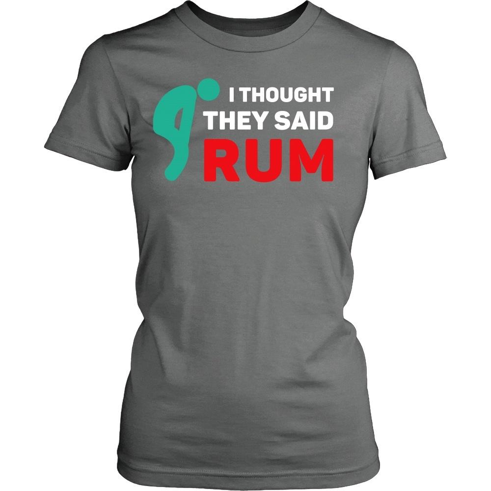 Funny Running shirt - I thought they said Rum-T-shirt-Teelime | shirts-hoodies-mugs