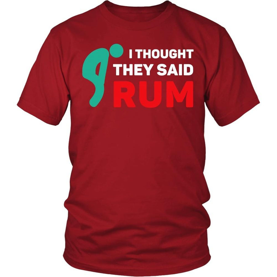 Funny Running shirt - I thought they said Rum-T-shirt-Teelime | shirts-hoodies-mugs