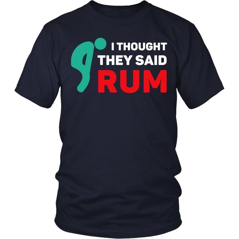 Funny Running shirt - I thought they said Rum-T-shirt-Teelime | shirts-hoodies-mugs