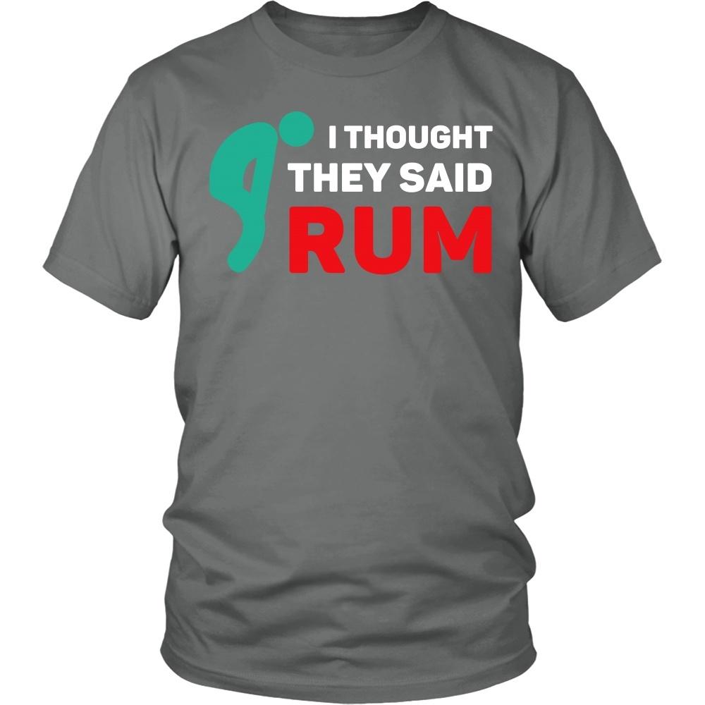 Funny Running shirt - I thought they said Rum-T-shirt-Teelime | shirts-hoodies-mugs