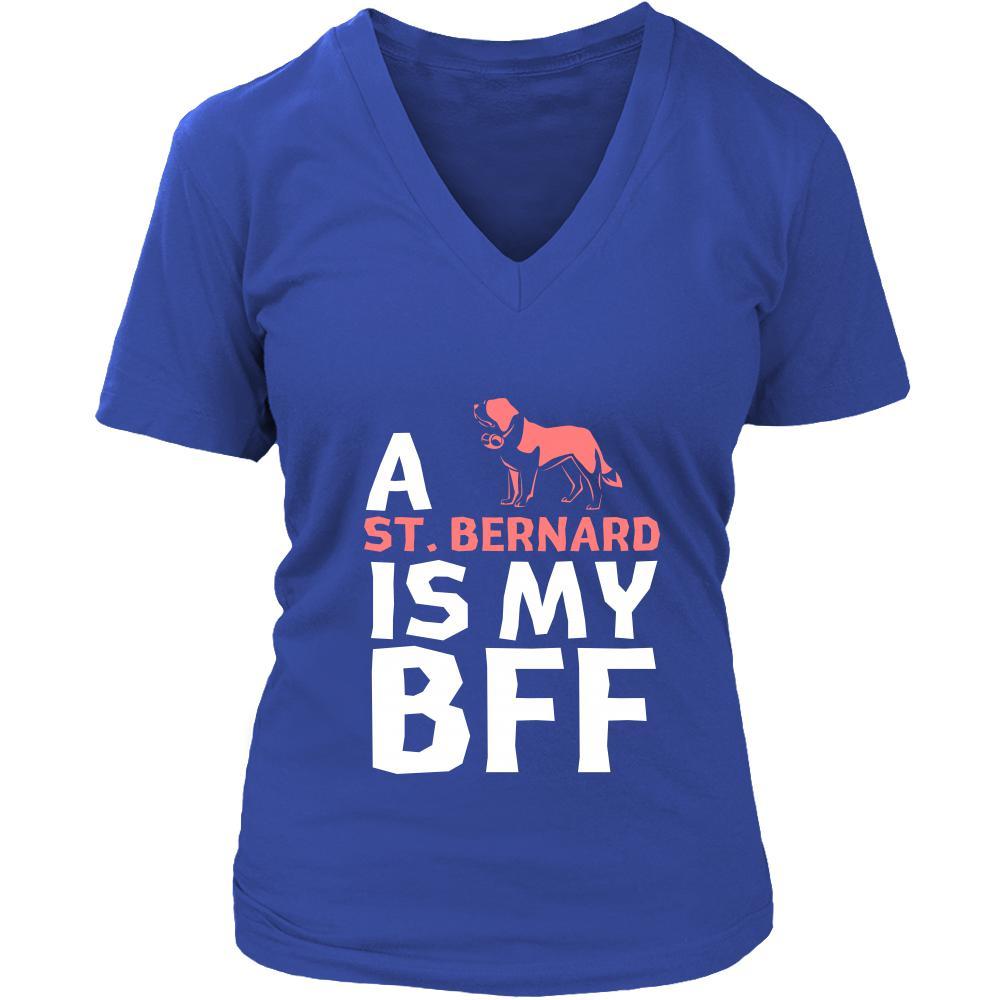 St. Bernard Shirt - a St. Bernard is my bff- Dog Lover Gift-T-shirt-Teelime | shirts-hoodies-mugs