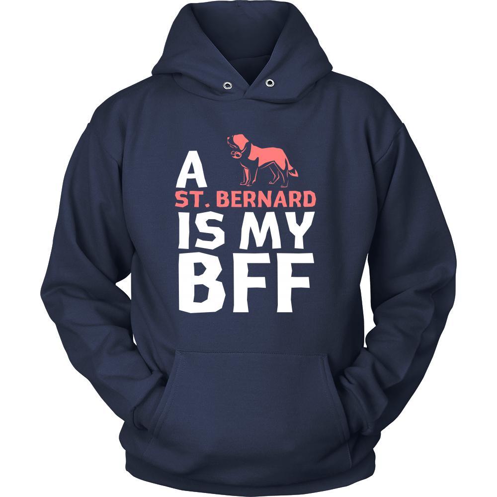 St. Bernard Shirt - a St. Bernard is my bff- Dog Lover Gift-T-shirt-Teelime | shirts-hoodies-mugs