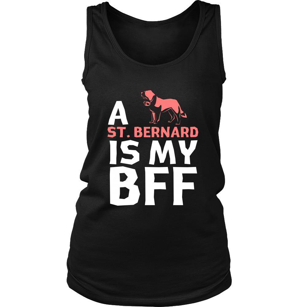 St. Bernard Shirt - a St. Bernard is my bff- Dog Lover Gift-T-shirt-Teelime | shirts-hoodies-mugs