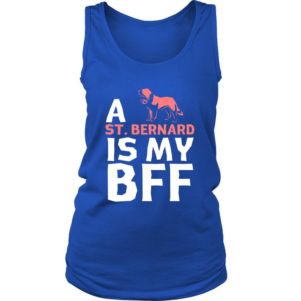 St. Bernard Shirt - a St. Bernard is my bff- Dog Lover Gift-T-shirt-Teelime | shirts-hoodies-mugs