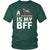 St. Bernard Shirt - a St. Bernard is my bff- Dog Lover Gift