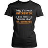 St. Bernards Shirt - Sorry If I Looked Interested, I think about St. Bernards - Dog Lover Gift-T-shirt-Teelime | shirts-hoodies-mugs