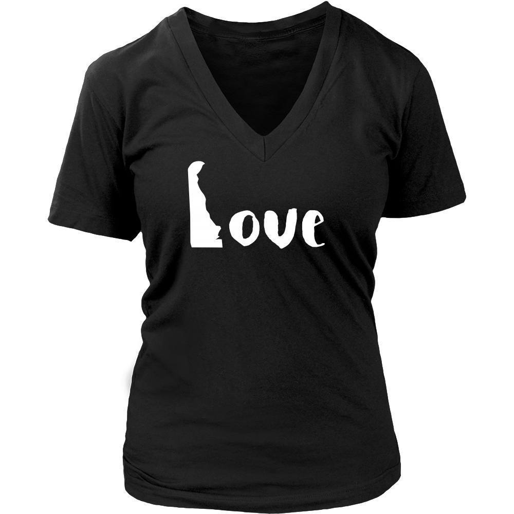 State T Shirt - Delaware Love-T-shirt-Teelime | shirts-hoodies-mugs