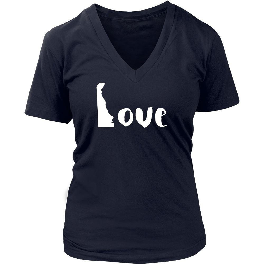 State T Shirt - Delaware Love-T-shirt-Teelime | shirts-hoodies-mugs