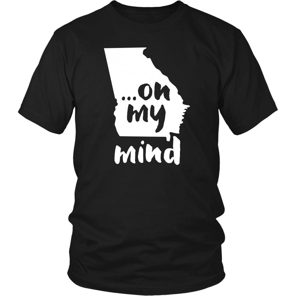 State T Shirt - Georgia... on my mind-T-shirt-Teelime | shirts-hoodies-mugs
