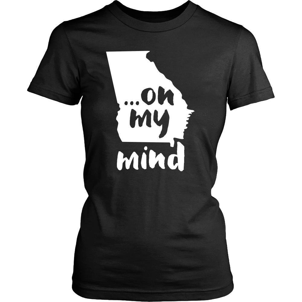 State T Shirt - Georgia... on my mind-T-shirt-Teelime | shirts-hoodies-mugs