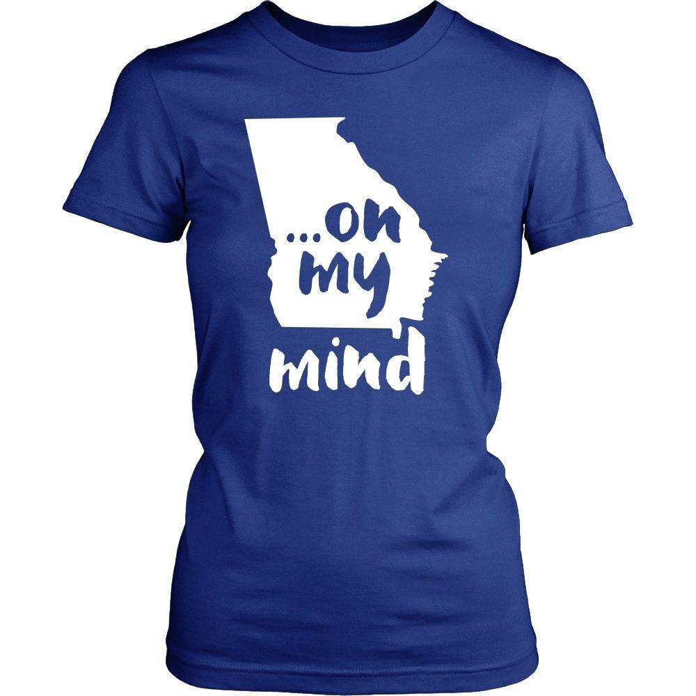 State T Shirt - Georgia... on my mind-T-shirt-Teelime | shirts-hoodies-mugs