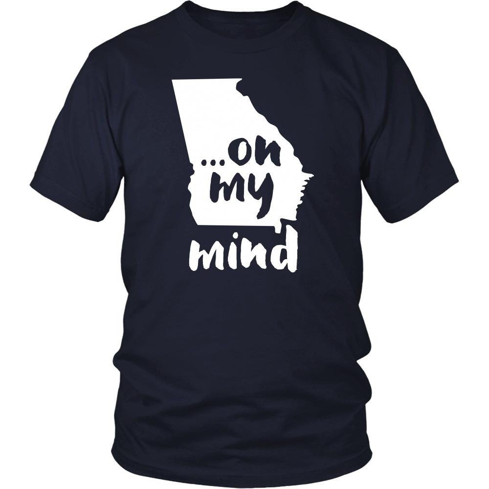 State T Shirt - Georgia... on my mind-T-shirt-Teelime | shirts-hoodies-mugs