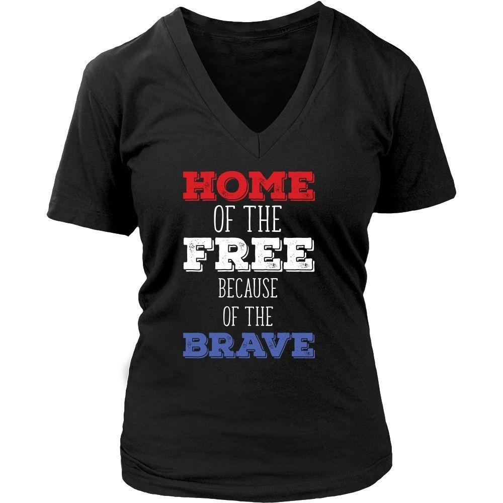 State T Shirt - Home of the Free because of the Brave-T-shirt-Teelime | shirts-hoodies-mugs