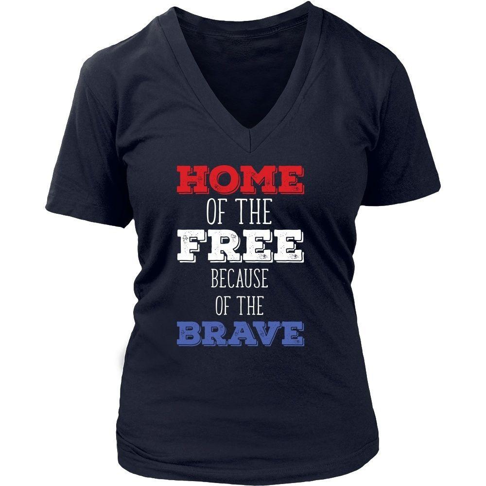 State T Shirt - Home of the Free because of the Brave-T-shirt-Teelime | shirts-hoodies-mugs