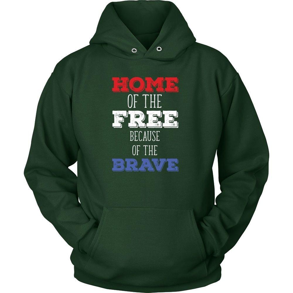 State T Shirt - Home of the Free because of the Brave-T-shirt-Teelime | shirts-hoodies-mugs
