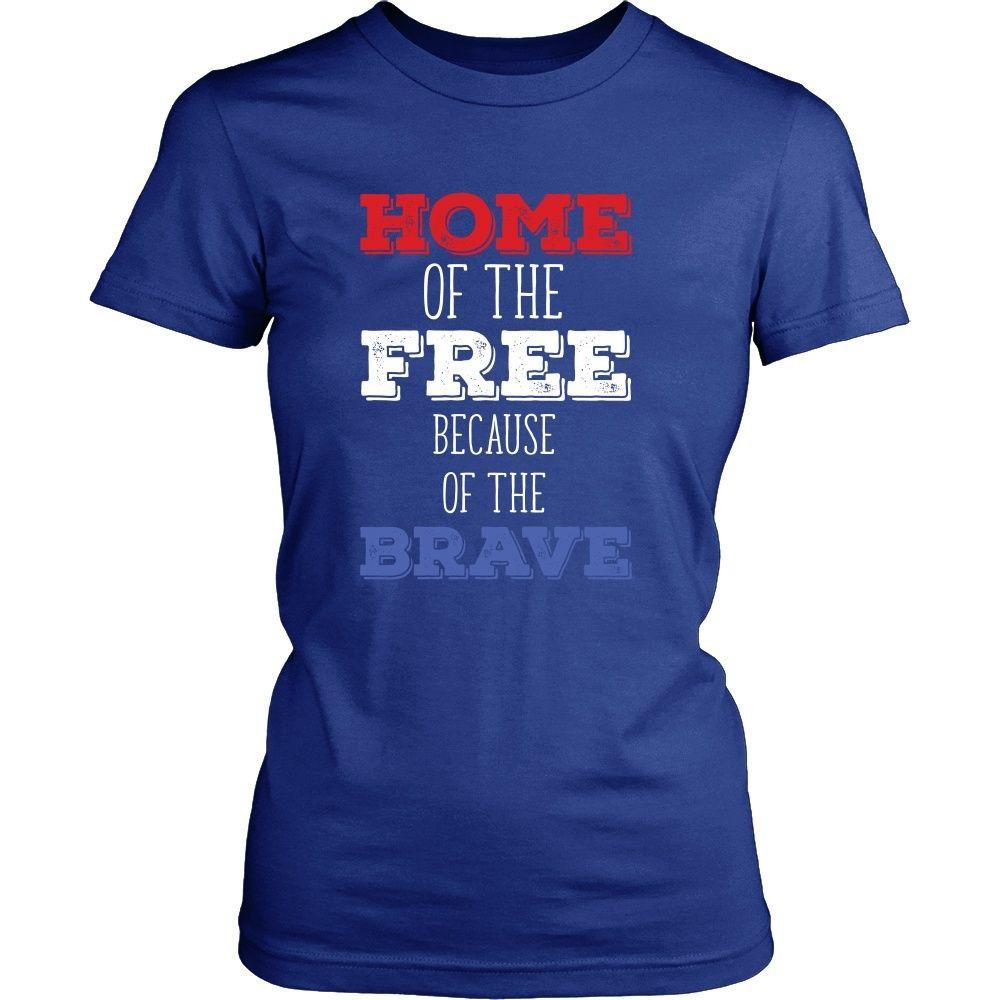 State T Shirt - Home of the Free because of the Brave-T-shirt-Teelime | shirts-hoodies-mugs