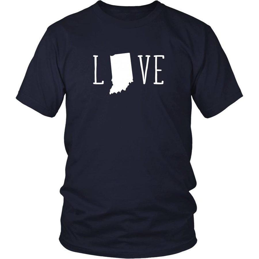 State T Shirt - Indiana Love-T-shirt-Teelime | shirts-hoodies-mugs